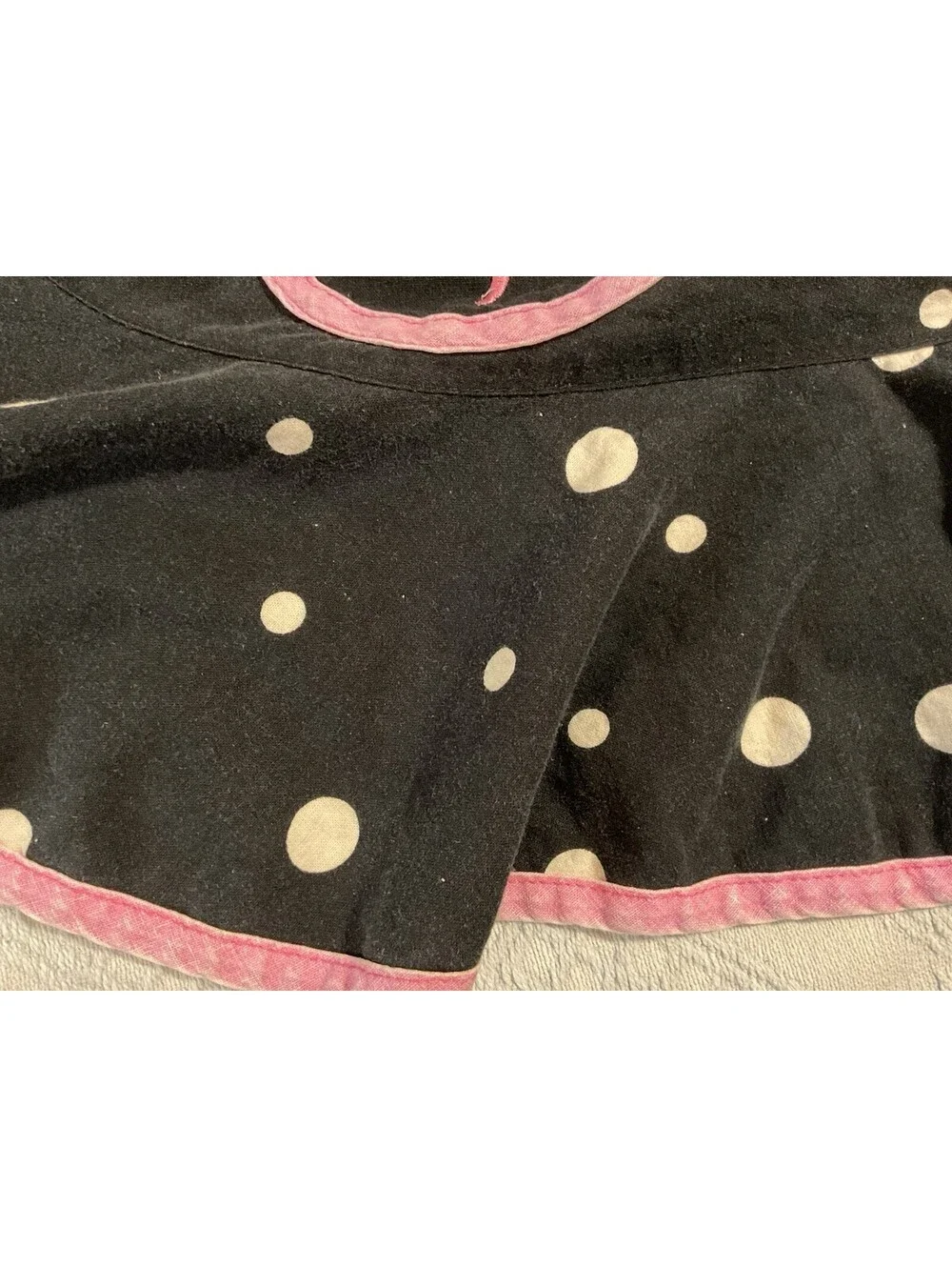 Vintage Inspired Polka Dot & Pink Adult Apron Monogrammed B